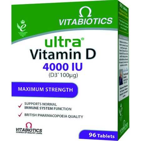 Ultra Vitamina D3 4000 U.I., 96 tablete, Vitabiotics