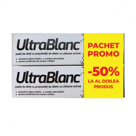 Ultrablanc pasta de dinti X 75 ml, 1+1 (50% din al doilea produs)