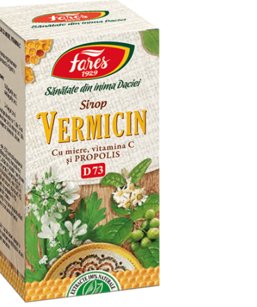FARES Vermicin sirop miere + prop.* 100 ml fares