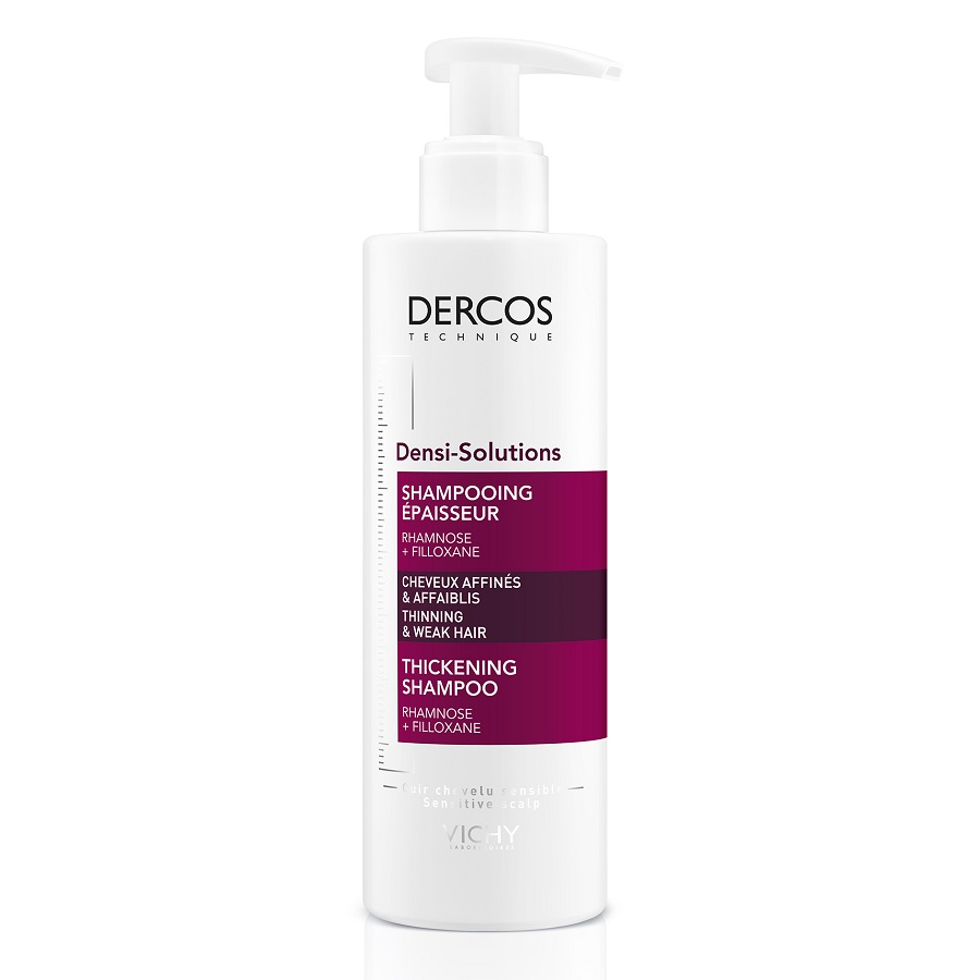 VICHY Dercos Șampon Densi-Solutions pentru părul subțire si slabit cu efect de densificare, 400 ml
