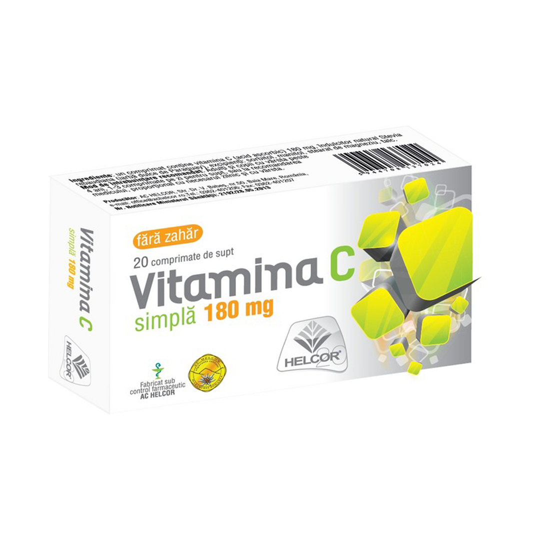 HELCOR Vitamina c 180mg, 20 cpr, helcor