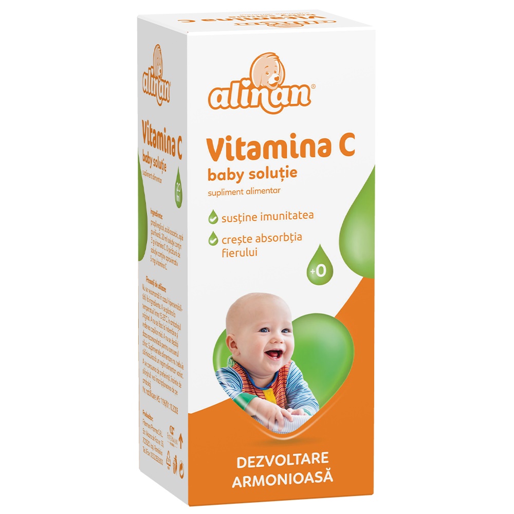 Vitamina C soluție Alinan, 20 ml, Fiterman
