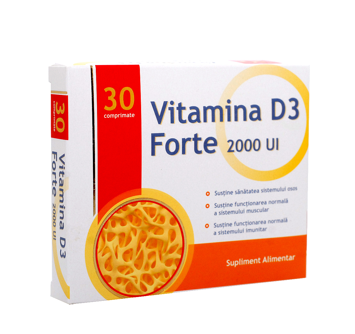 Vitamina D3 Forte 2000UI, 30 comprimate, Maspex