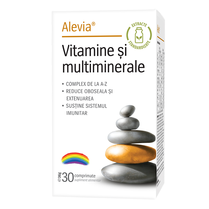 Vitamine și Multiminerale, 30 comprimate, Alevia