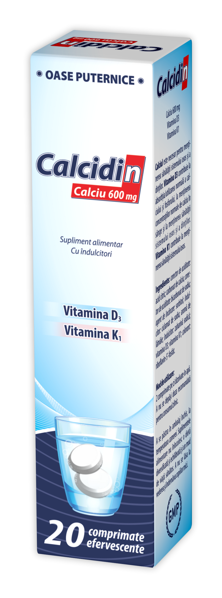 Calcidin, 20 comprimate efervescente, Zdrovit