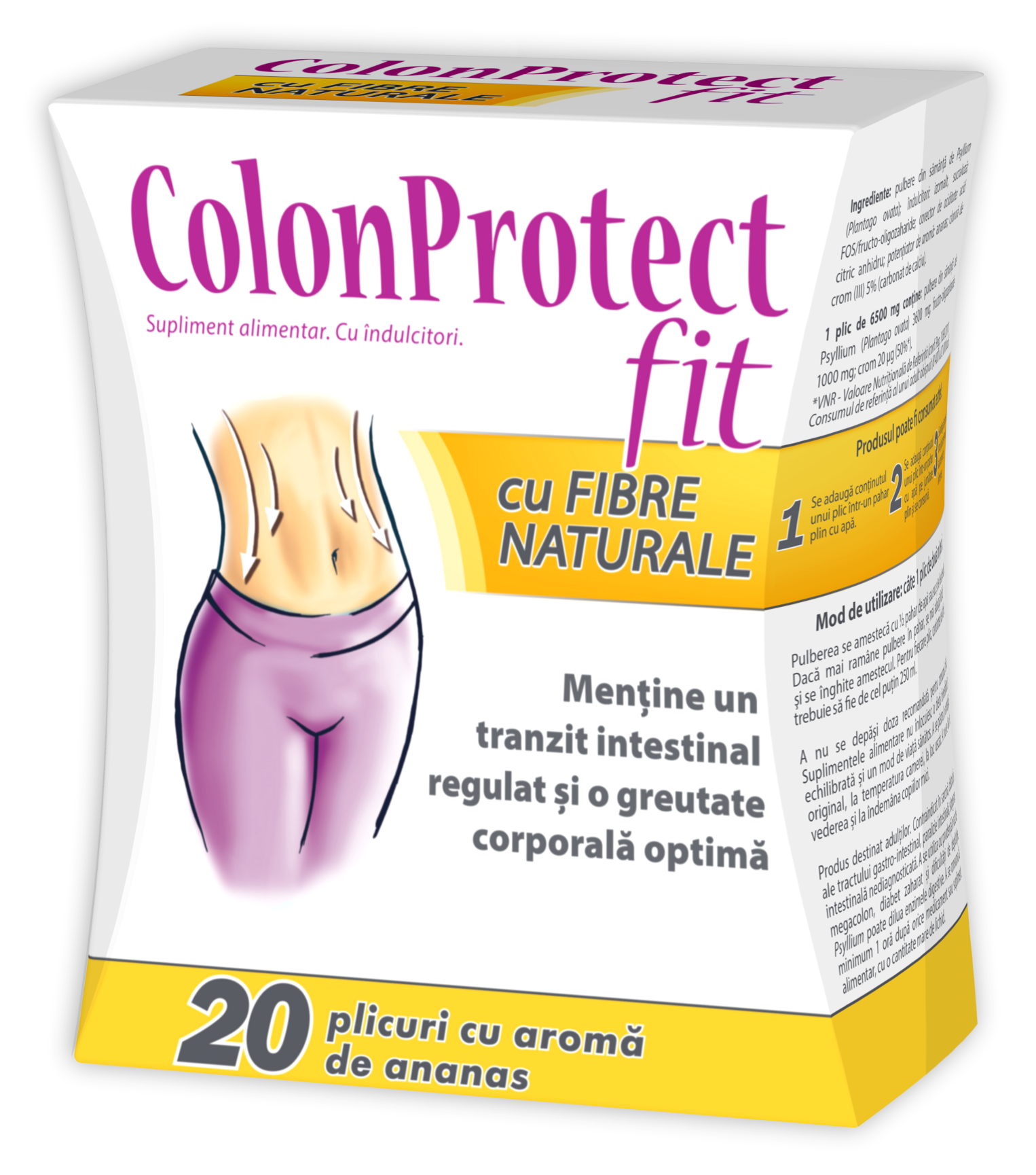 Colon Protect Fit, 20 plicuri, Zdrovit : Farmacia Tei online