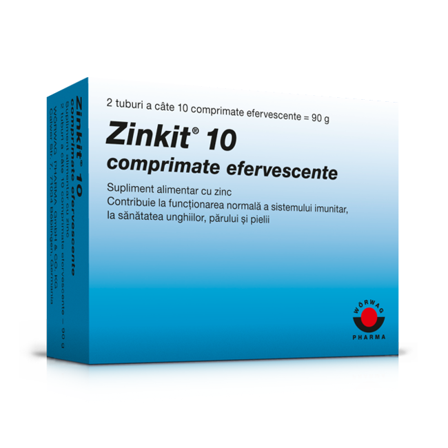 Zinkit 10, 20 comprimate efervescente