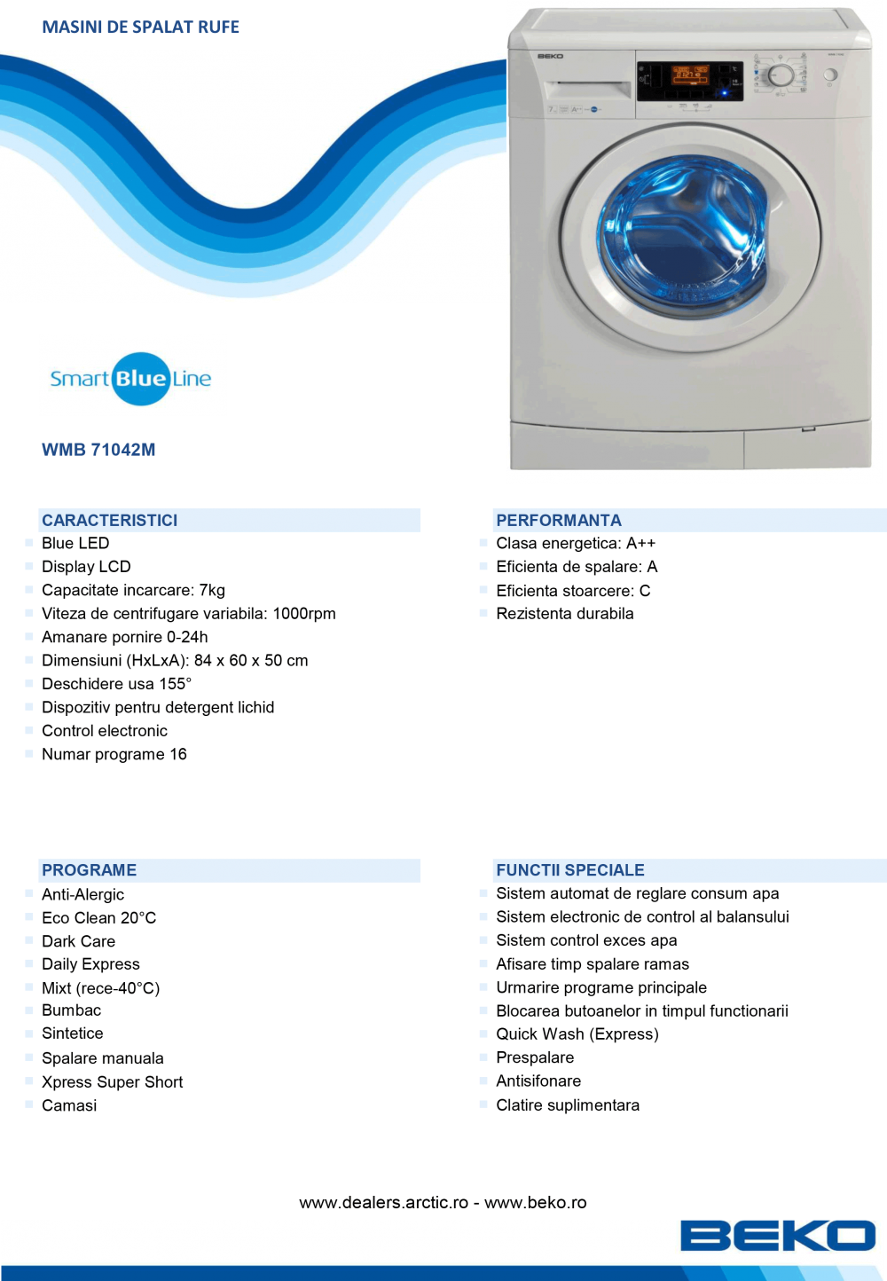 Masina De Spalat Automata Beko Wmb71042m Masina De Spalat Automata Beko Wmb71042m Masina De Spalat Automata Beko Wmb71042m Smart Blue Line Masina De Spalat Rufe 7 Kg Masina De Spalat Rufe 7