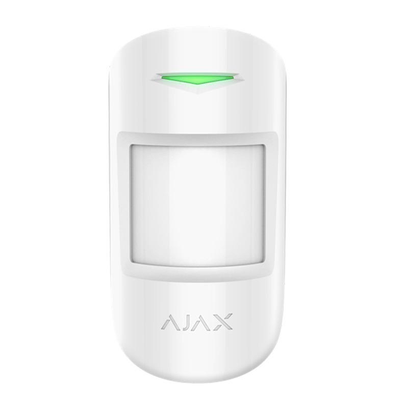 Detector Wireless PIR şi Geam Spart Ajax CombiProtect Alb
