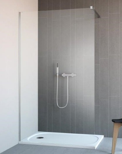 Paravane de dus Walk-in - Cabina de dus Walk-in Radaway Classic Plus 130 cm, profil crom, sticla transparenta securizata 6 mm, laguna.ro