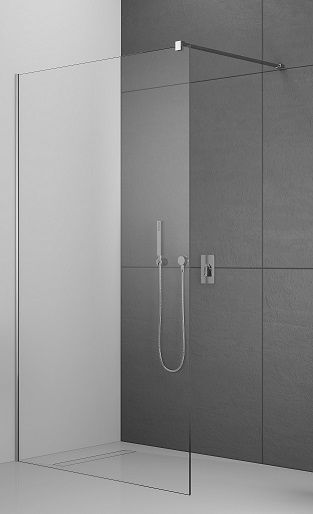 Paravane de dus Walk-in - Cabina de dus Walk-in Radaway Modo II New 140 cm, profil crom, sticla transparenta securizata 8 mm, laguna.ro