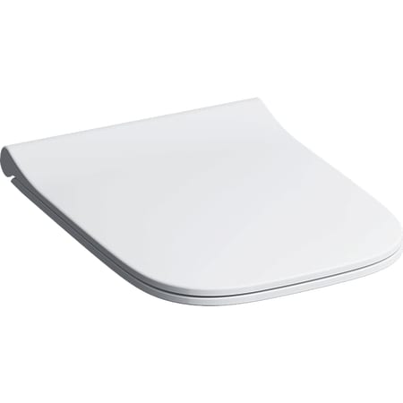 Capace wc - Capac wc Geberit Smyle Square slim cu inchidere lenta, detasabil, alb, laguna.ro