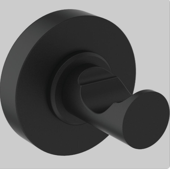 Cuiere si suporti prosop - Cuier simplu Ideal Standard Iom, negru mat, laguna.ro