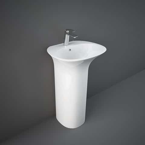 Lavoare - Lavoar freestanding Rak Ceramics Sensation 55x46 cm, fixare ascunsa, alb, laguna.ro