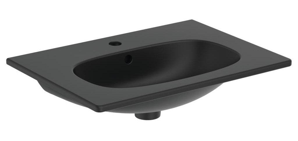 Lavoare - Lavoar Ideal Standard Tesi 62x45 cm, montare pe mobilier, negru mat, laguna.ro