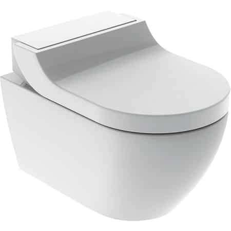 Seturi vase wc - Set vas wc suspendat Geberit Aquaclean Tuma Comfort, functie bideu electric si capac inchidere lenta, alb, laguna.ro