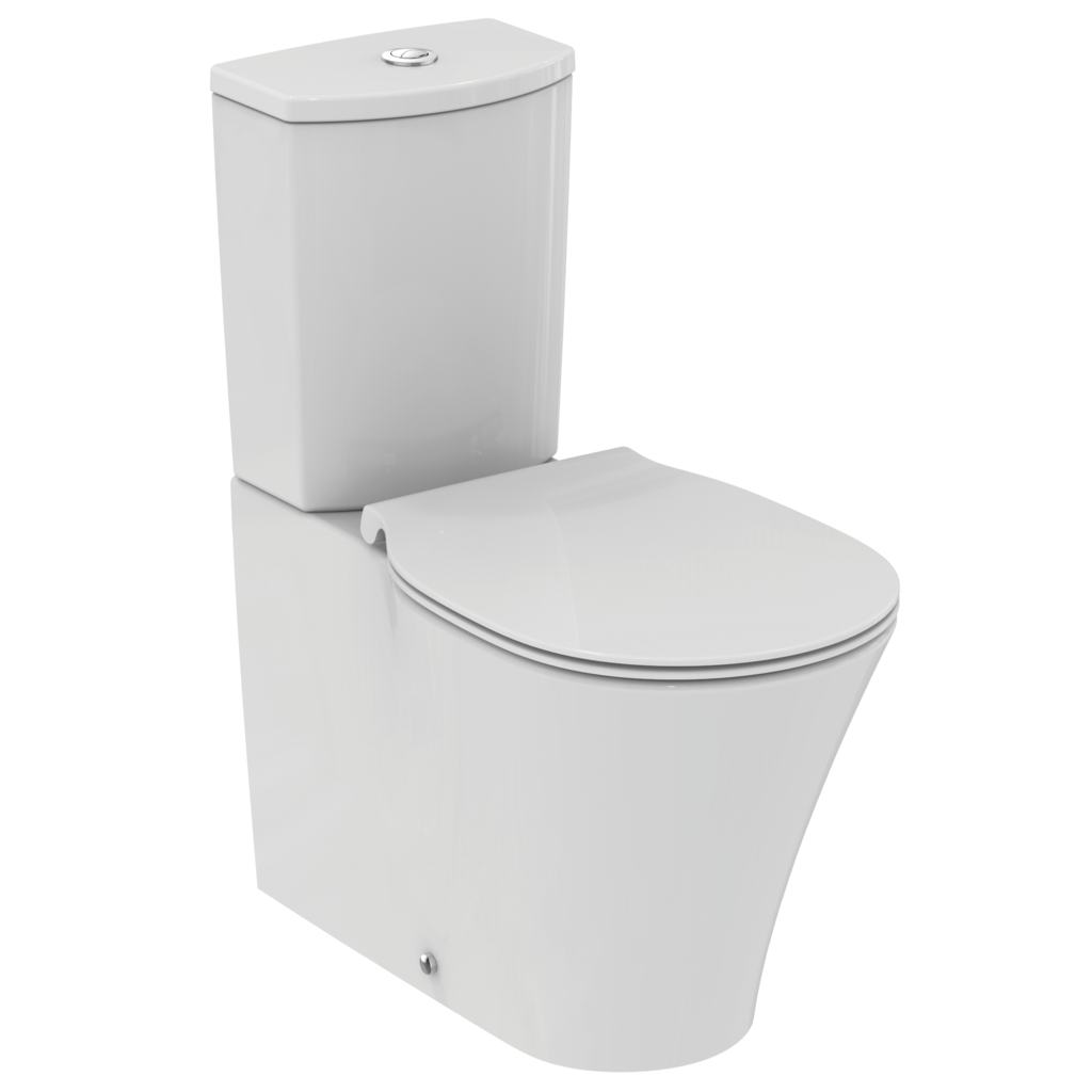 Vase wc - Vas wc pe pardoseala Ideal Standard Connect Air Aquablade 66x36 cm, lipit de perete, alb, laguna.ro