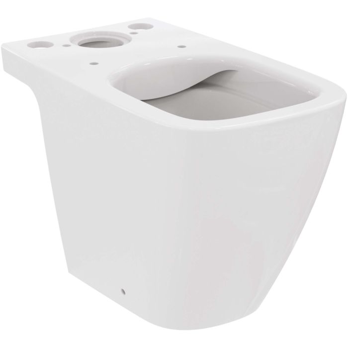 Vase wc - Vas wc pe pardoseala Ideal Standard i.Life S Rimless+ 60.5x36 cm pentru rezervor asezat, proiectie scurta si fixare ascunsa, alb, laguna.ro
