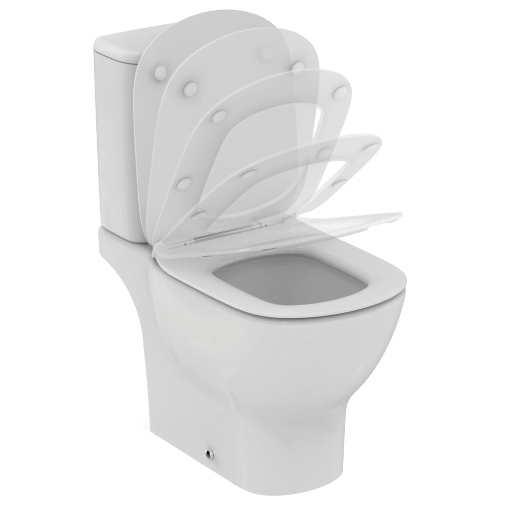 Vase wc - Vas wc pe pardoseala Ideal Standard Tesi Aquablade 66x36 cm, alb, laguna.ro
