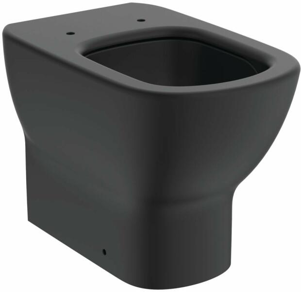 Vase wc - Vas wc pe pardoseala Ideal Standard Tesi BTW Aquablade 55 x 36 cm, pentru rezervor incastrat, negru mat, laguna.ro