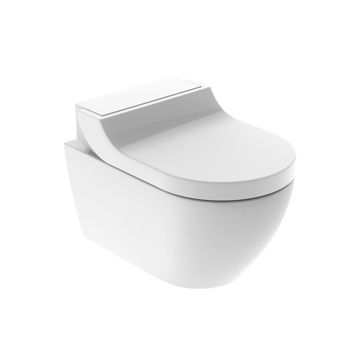 Seturi vase wc - Set vas wc suspendat Geberit AquaClean Tuma Classic cu functie de bideu electric si capac inchidere lenta, alb, laguna.ro