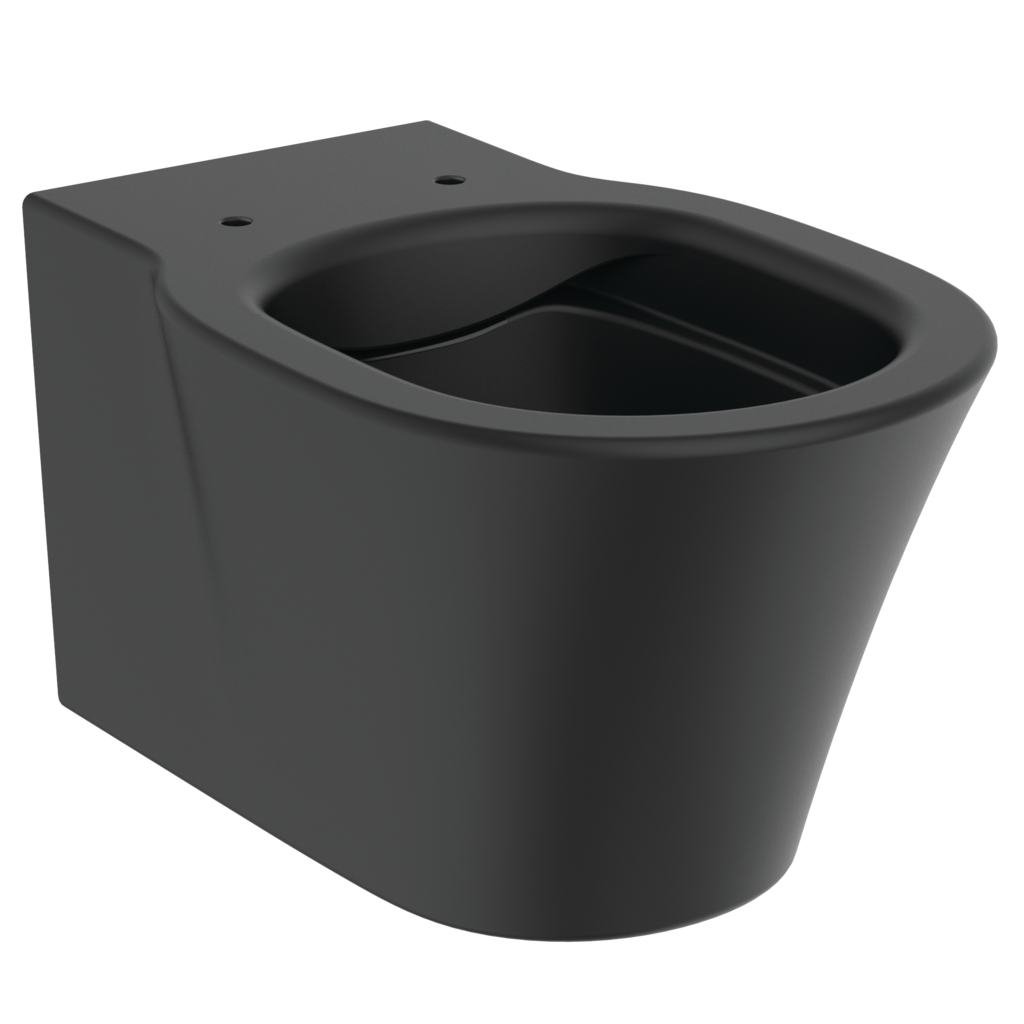 Vase wc - Vas wc suspendat Ideal Standard Connect Air Rimless+ 54x36 cm, fixare ascunsa, negru mat, laguna.ro