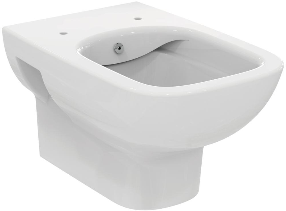 Vase wc - Vas wc suspendat Ideal Standard I.Life A RimLess+ 54 x 35 cm cu functie bideu, alb, laguna.ro