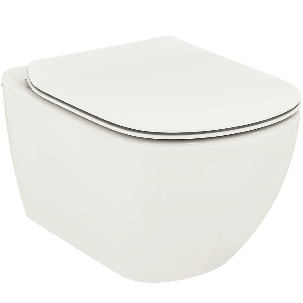 Vase wc - Vas wc suspendat Ideal Standard Tesi Aquablade 54x36 cm, prinderi ascunse, alb mat, laguna.ro