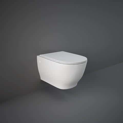 Vase wc - Vas wc suspendat Rak Ceramics Moon 56x36 cm, alb, laguna.ro