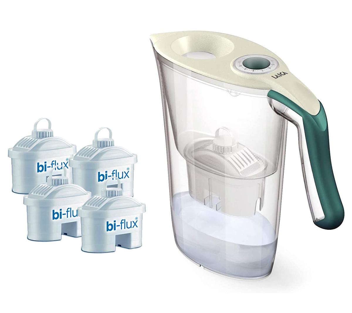 Cana filtranta de apa Laica Tosca, 2,3L, + 4 cartuse filtrante
