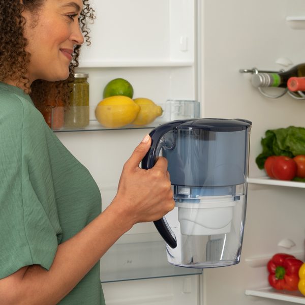 Cana filtranta de apa Aqua Optima Oria, albastru, 2,8 litri, [3],laicashop.ro
