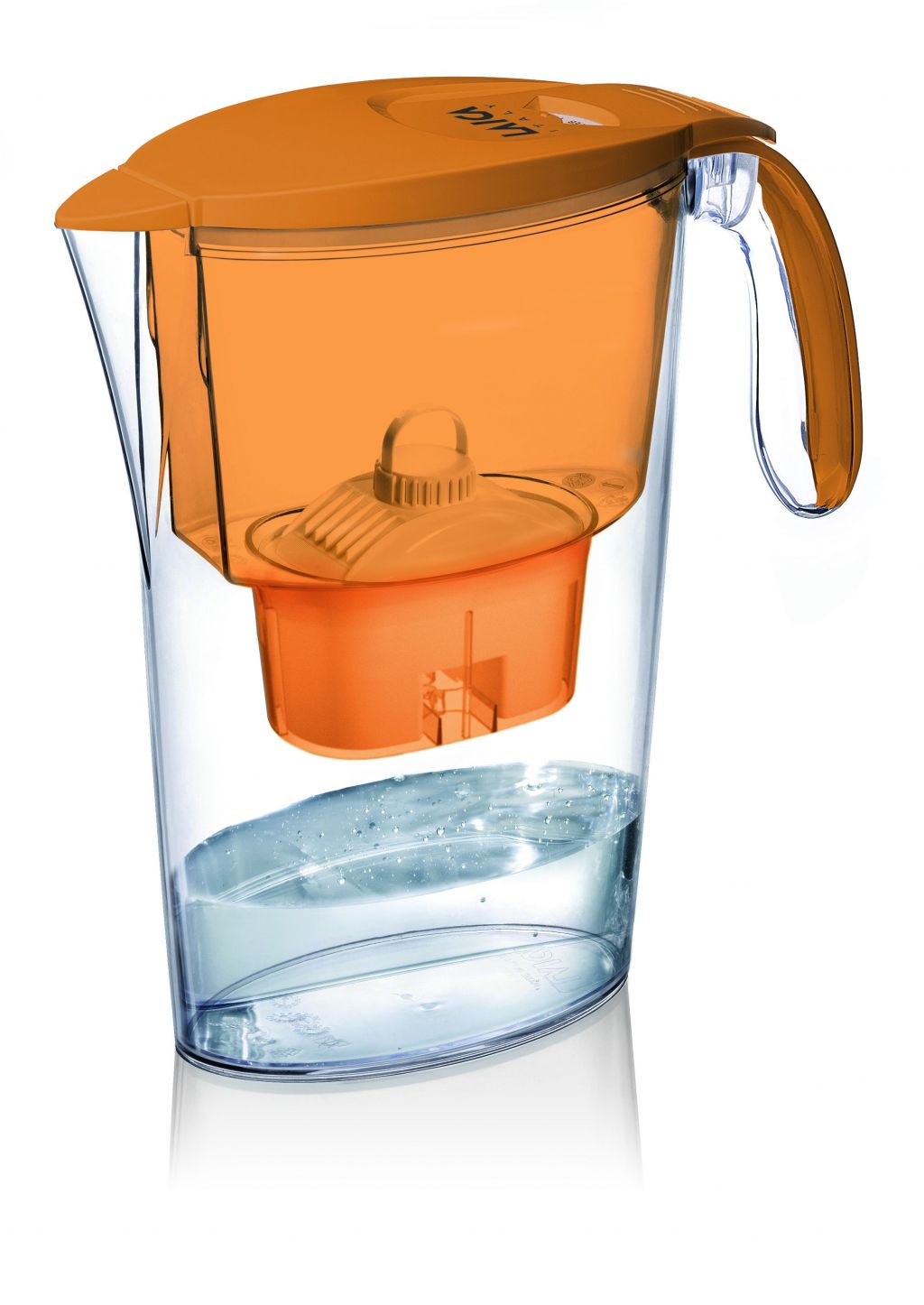 Cana filtranta de apa Laica Clear Line, 2.3 litri, Portocaliu