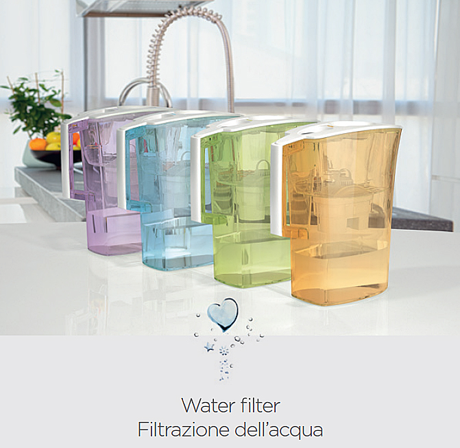 Cana filtranta de apa Laica Spring Apricot, 3 litri, [3],laicashop.ro