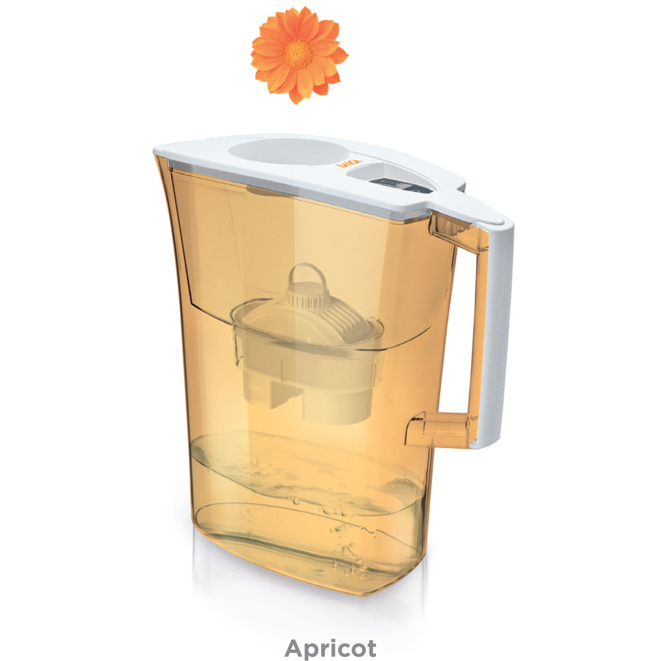 Cana filtranta de apa Laica Spring Apricot, 3 litri Laica