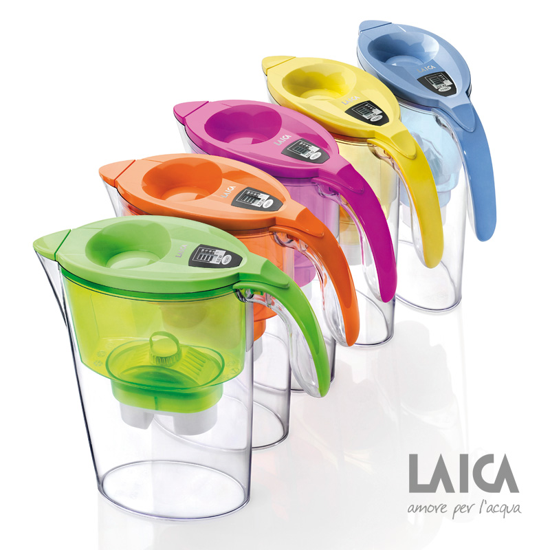 Cana filtranta de apa Laica Stream Green, 2.3 litri, [2],laicashop.ro