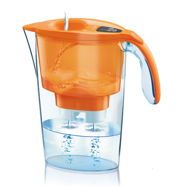 Cana filtranta de apa Laica Stream Orange, 2.3 litri