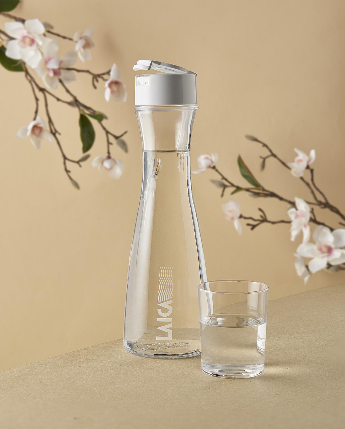 Carafa filtranta de apa Laica GlaSSmart, din sticla, 1.1 litri, Portocaliu, [4],laicashop.ro