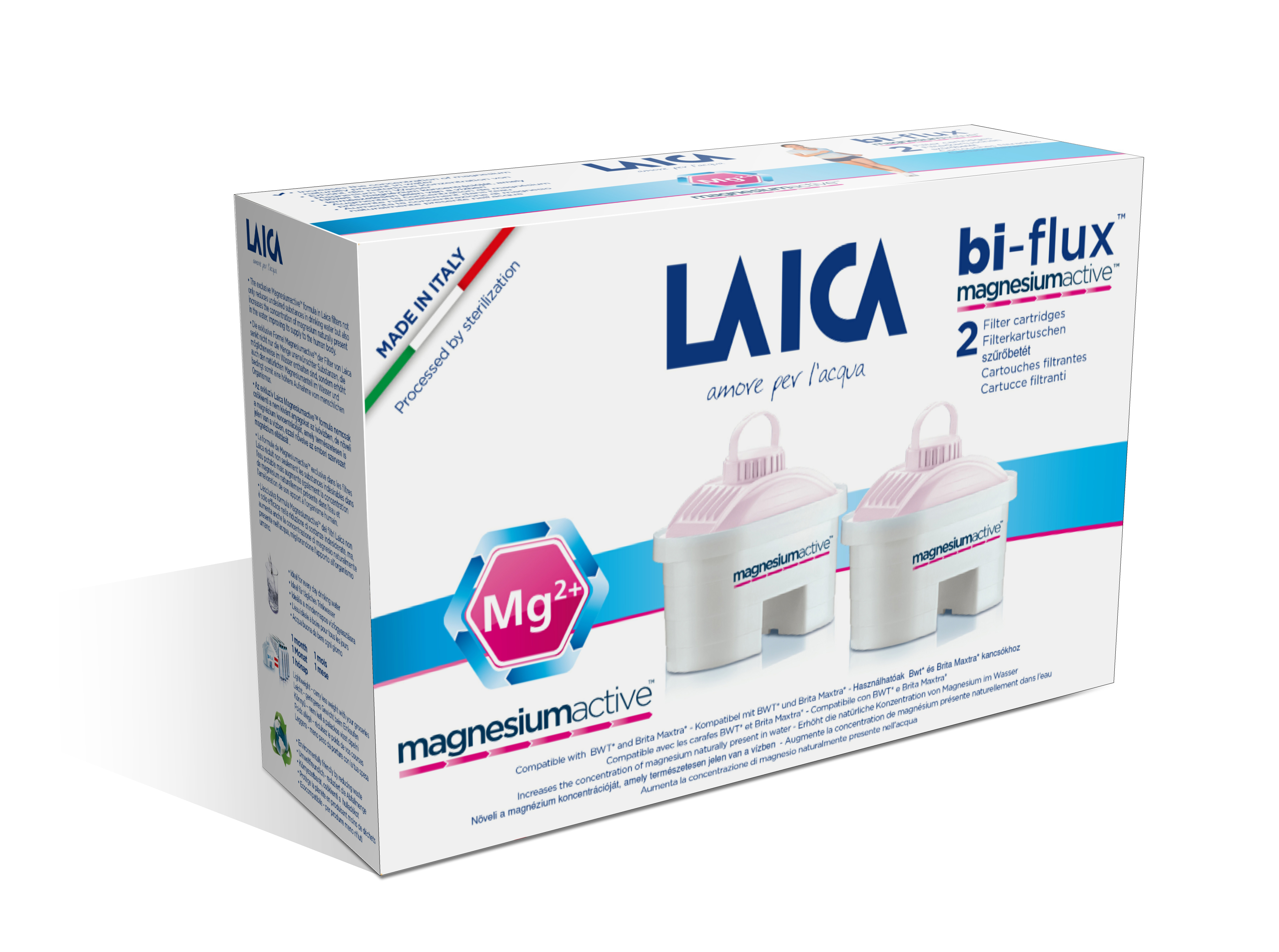 Cartuse filtrante Laica Bi-flux Magnesium Active Laica