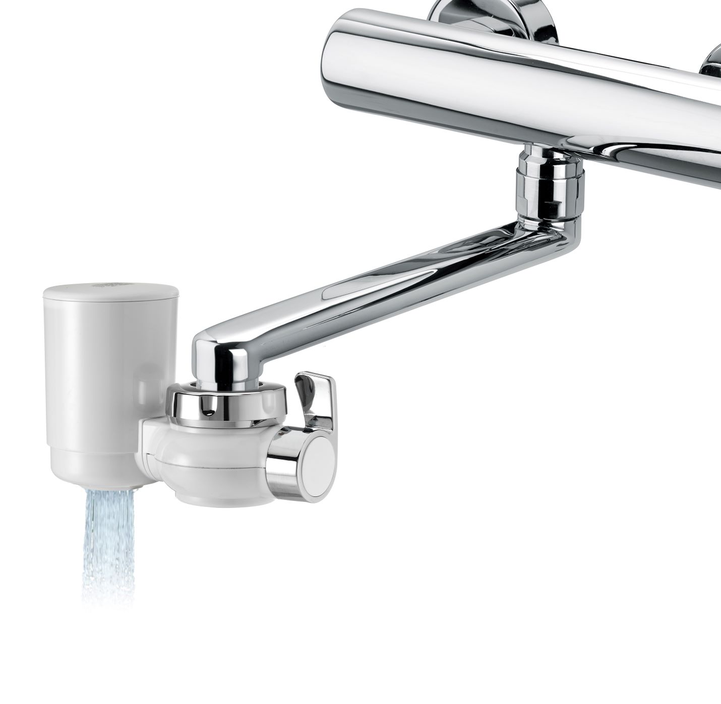 Filtru de apa cu fixare pe robinet Laica Genova HydroSmart Metal Stop, 1200 litri, [3],laicashop.ro
