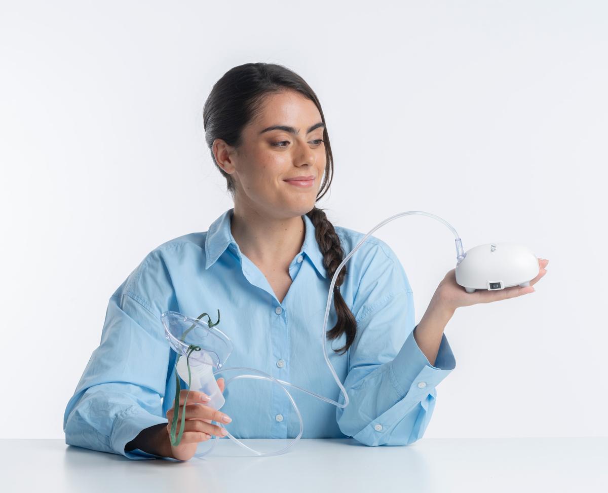 NOU: Aparat de aerosoli compact Laica NE3004, cu piston, copii si adulti, [5],laicashop.ro