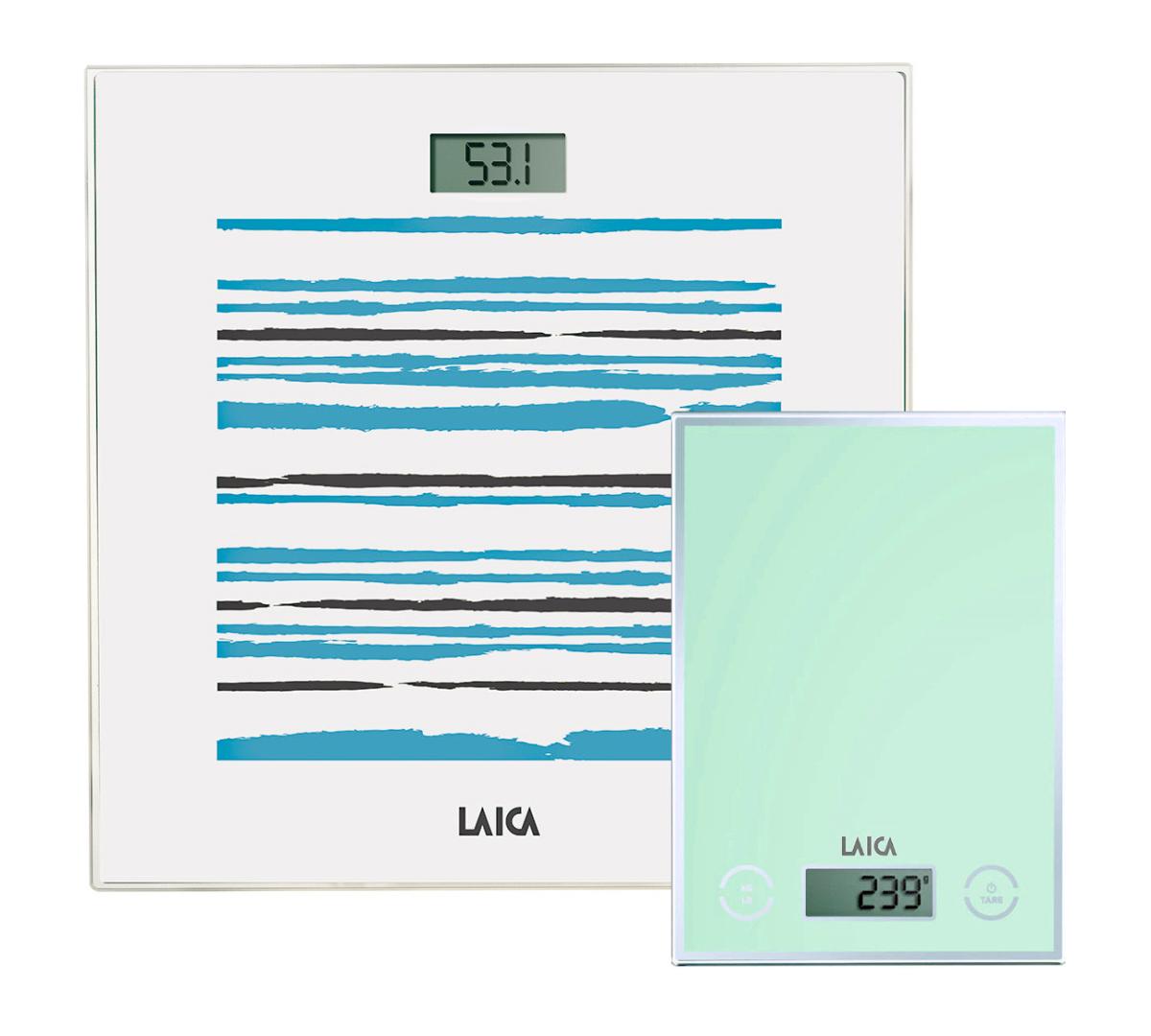 Pachet Cantar de persoane Laica PS1074 + Cantar de bucatarie Laica KS1050