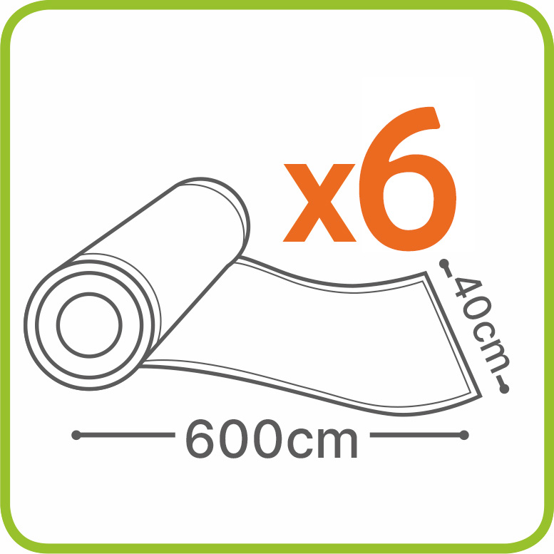 Role pentru vidat alimente, 40 x 600 cm, Laica VT3515, 6 role, [2],laicashop.ro