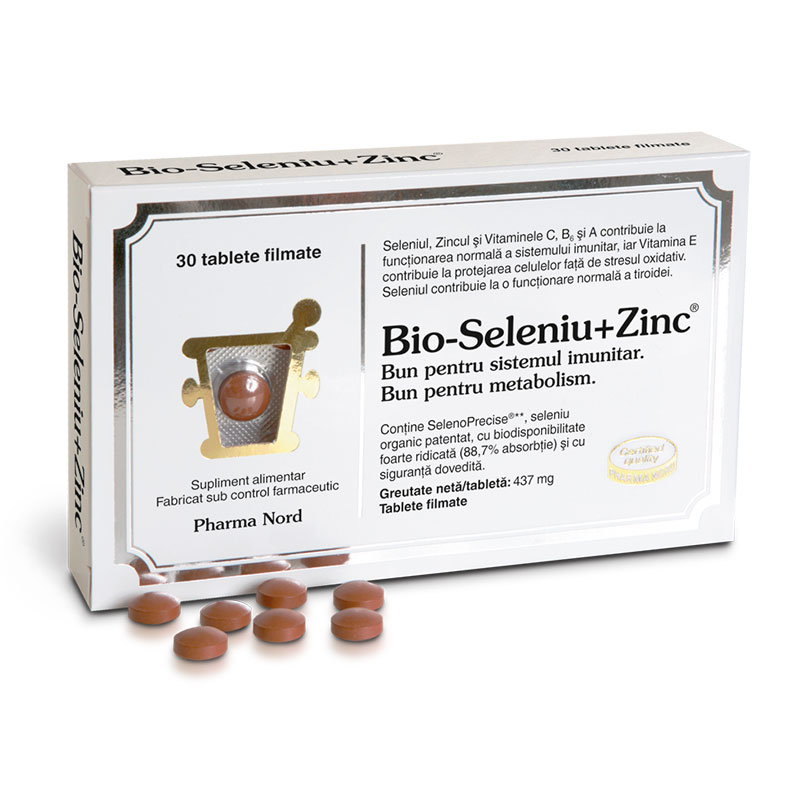 Vitamine Si Minerale Bio Seleniu Zinc X 30 Cpr Pha