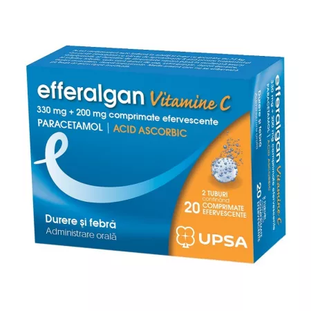 EFFERALGAN VITAMINE C 330 mg+200 mg x 20