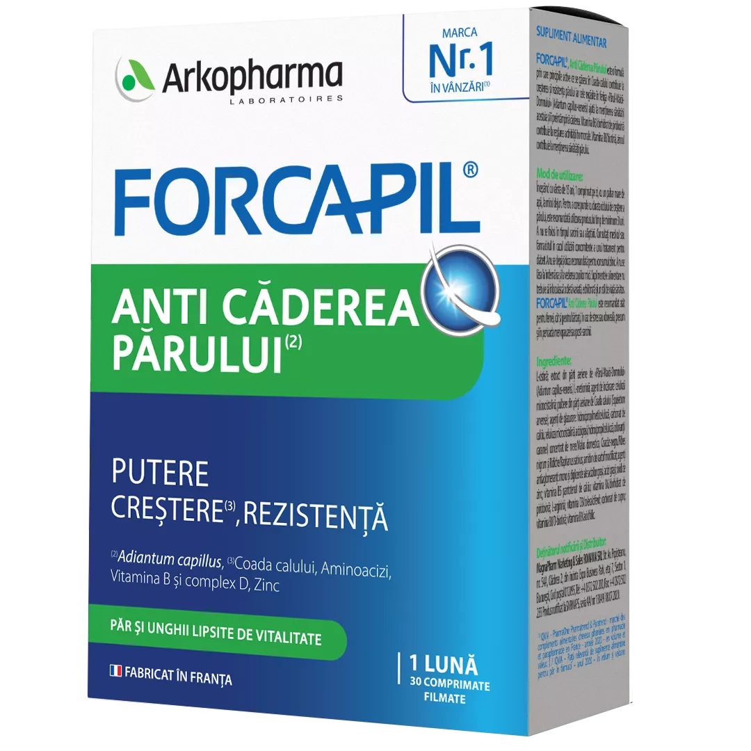 FORCAPIL ANTI-CADEREA PARULUI X 30 CPR. FILM.