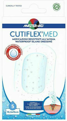 MASTER AID CUTIFLEX MED 10.5X15 CM PLASTURE REZISTENT LA APA X 5 BUC