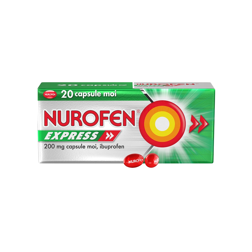 NUROFEN EXPRESS 200 mg x 20 CAPS. MOI