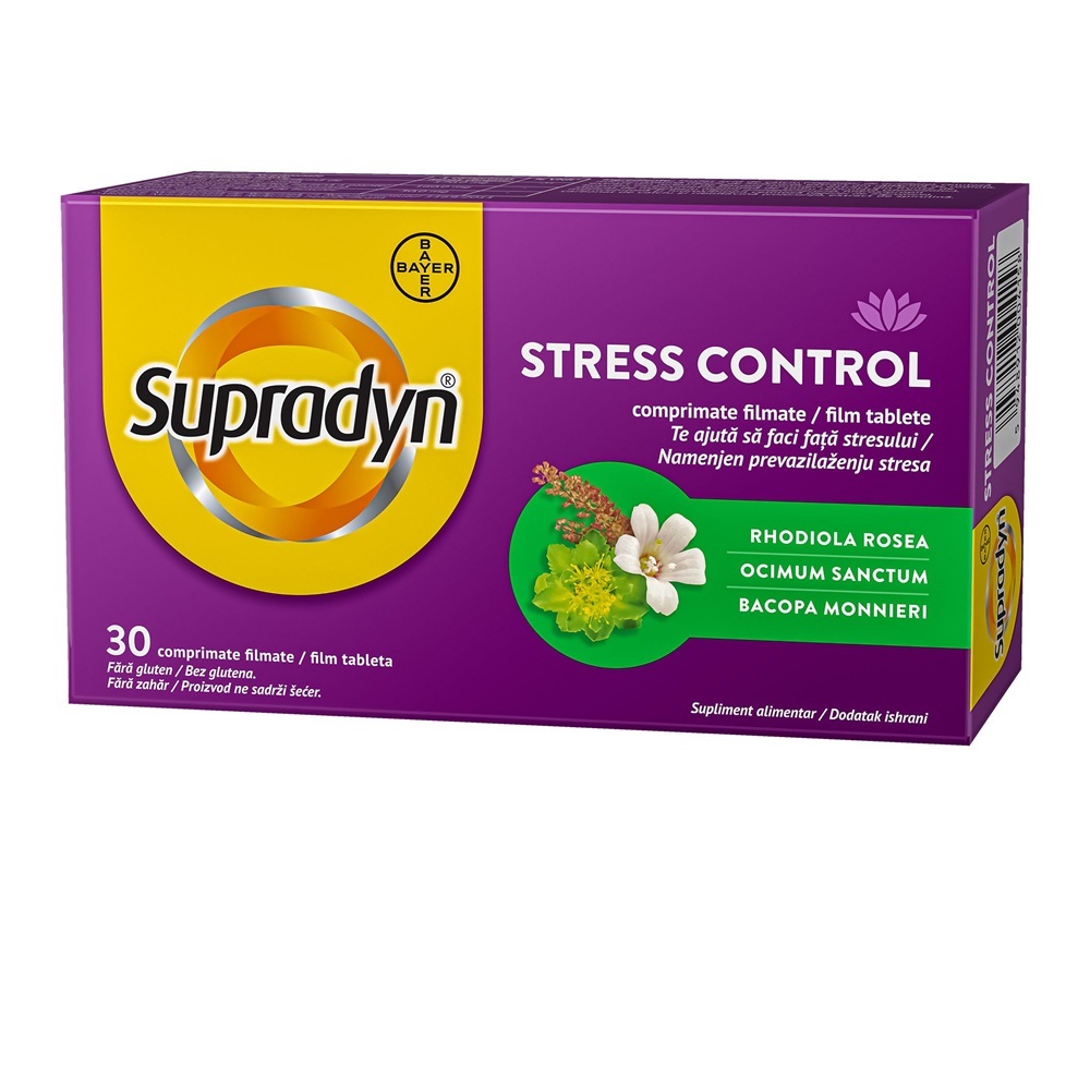 SUPRADYN STRESS CONTROL X 30 CPR. FILM. |58.97 lei | Larafarm.ro