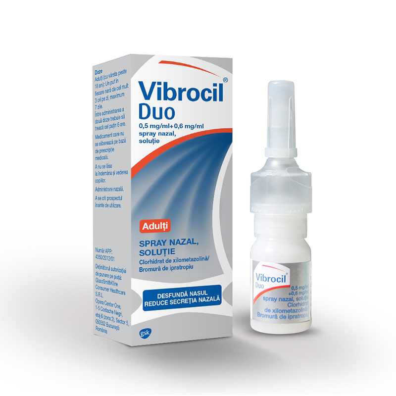 VIBROCIL DUO 0,5 mg/ml+0,6mg/ml x 1