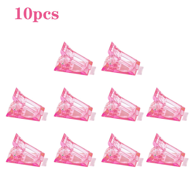 10 x clestisori roz plastic pentru constructie unghii si curba C, [3],https:lilarossa.ro
